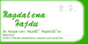 magdalena hajdu business card